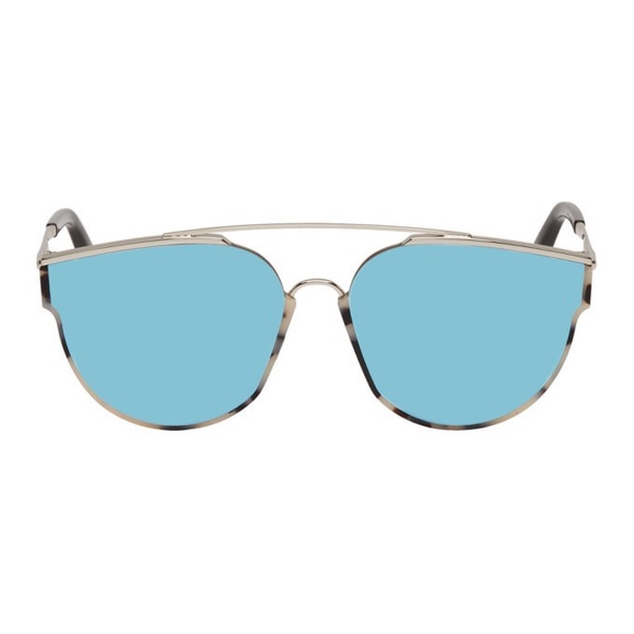 GENTLE MONSTER - Silver & Tortoiseshell Loe Sunglasses - Picture 1 of 10